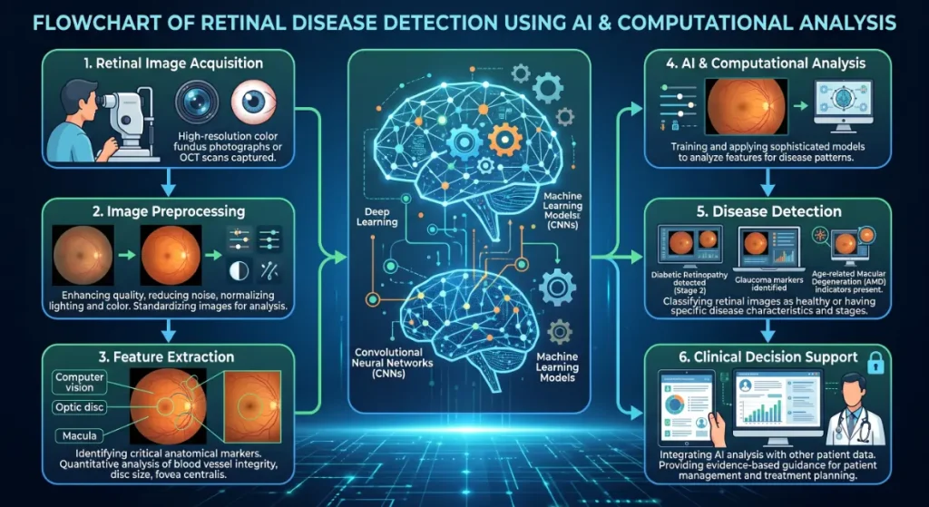 AI pipeline analyzing retinal scans to detect diseases & provide clinical support - Computational Retinal Analysis 2