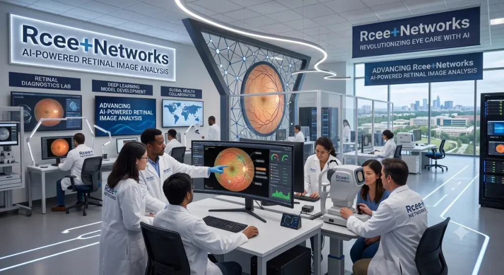 RceeNetwork retina dignosis team analyzing retinal images-Retinal image Analysis Software 3