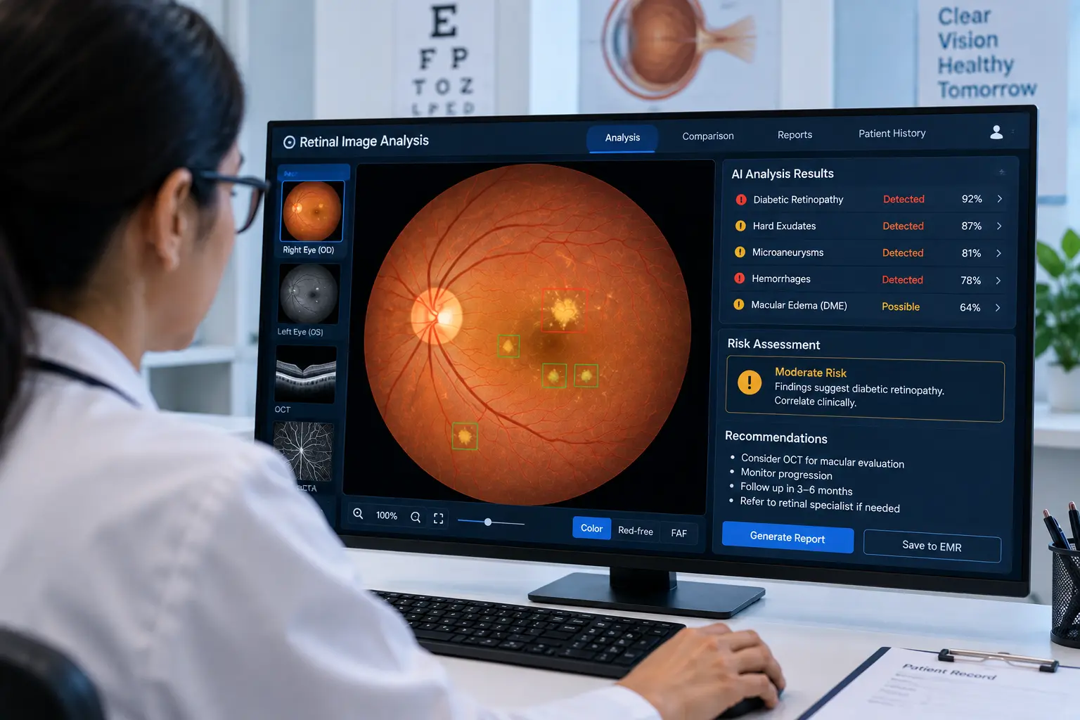 Retina analysis by software - Retinal Image Analysis 1