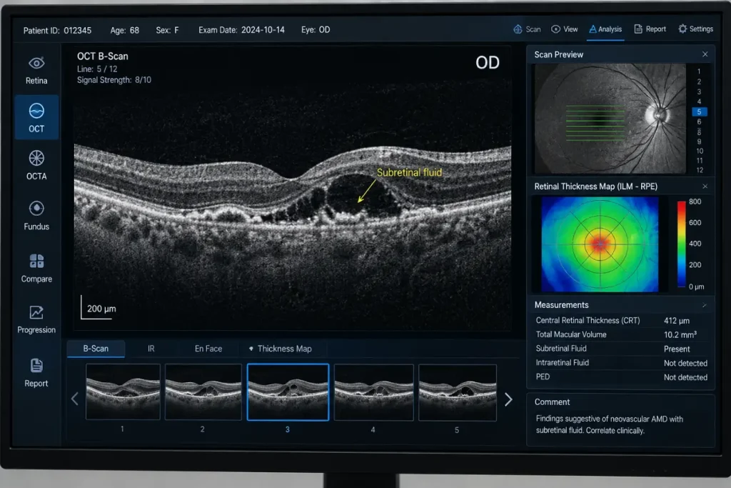 Clinical OCT Retina Analysis Dashboard-Retinal Image Analysis for Age-Related Macular Degeneration 2