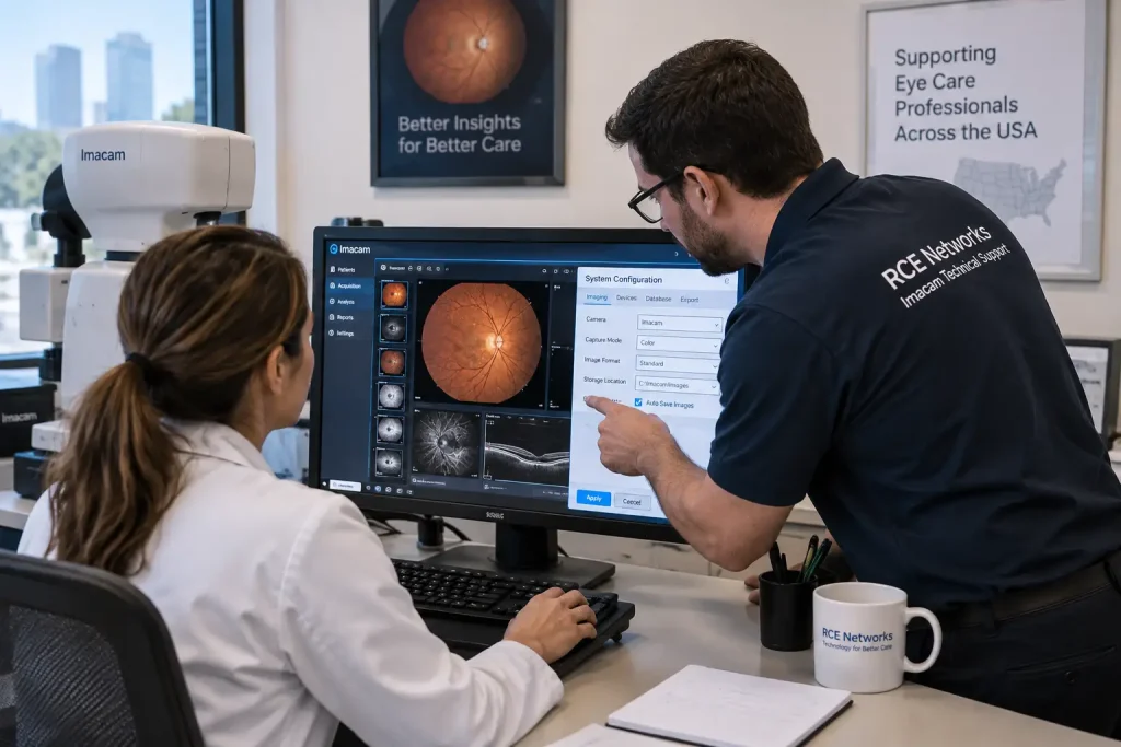 Ophthalmic Imaging Team at Work-Imacam Support 2