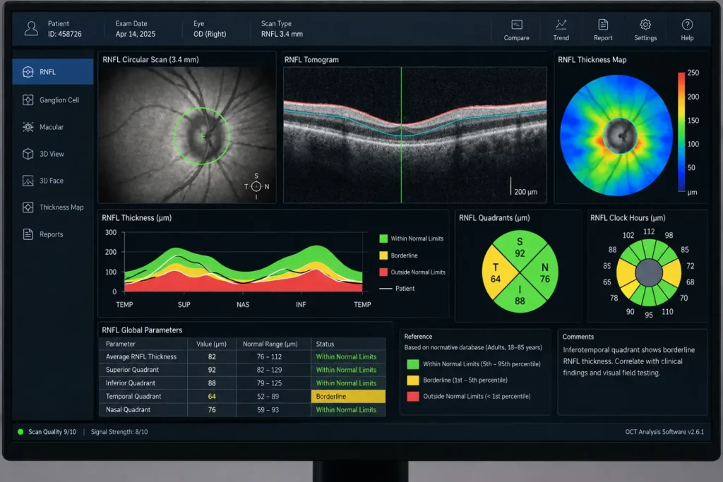 Ophthalmic RNFL OCT Analysis Dashboard-Retinal Image Analysis for Detecting Glaucoma 2