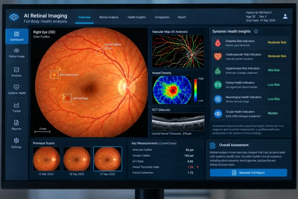 RetinaInsight Retinal Analysis Dashboard-AI Retinal Imaging Full Body Health Analysis 3