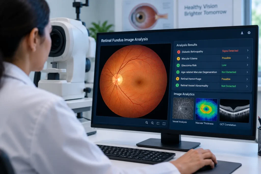 Retinal Imaging Analysis in Clinic-Retinal Fundus Image Analysis 1