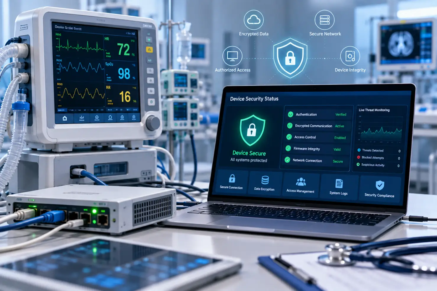 Secure Medical Device Monitoring Dashboard-Medical Devices Embedded Software Testing 1