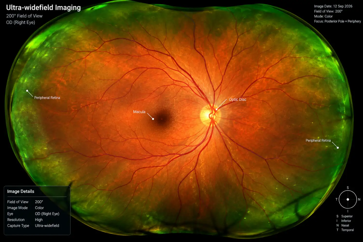 Ultra-Widefield Retinal Imaging Scan-AI Retinal Imaging Full Body Health Analysis 1