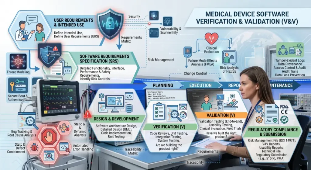Usability evaluation of medical software-Medical Device Software Verification, Validation, and Compliance3