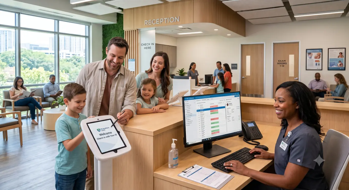 Digital self-service kiosk-Effective Medical Practice Management Software 1